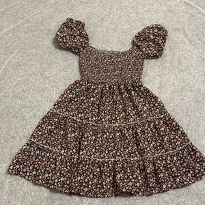 Floral Puff Sleeve Dress for Women